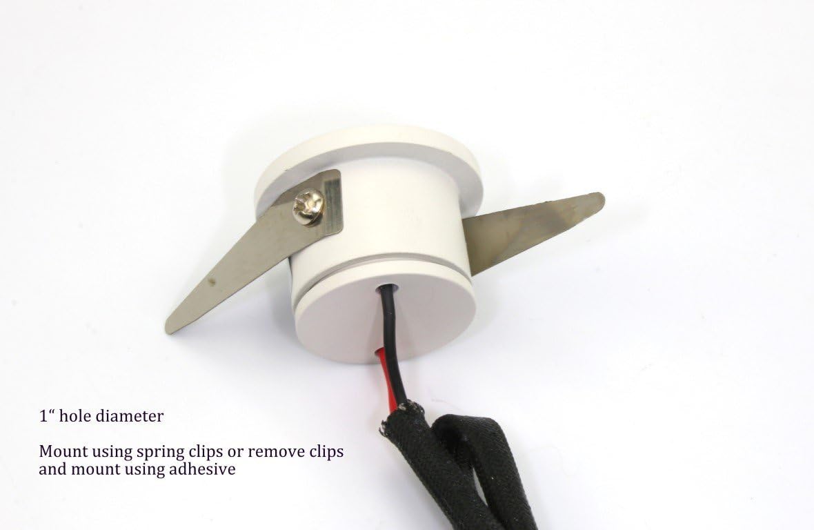 1.25 Diameter 1 Watt Cool White LED Down Light X33701