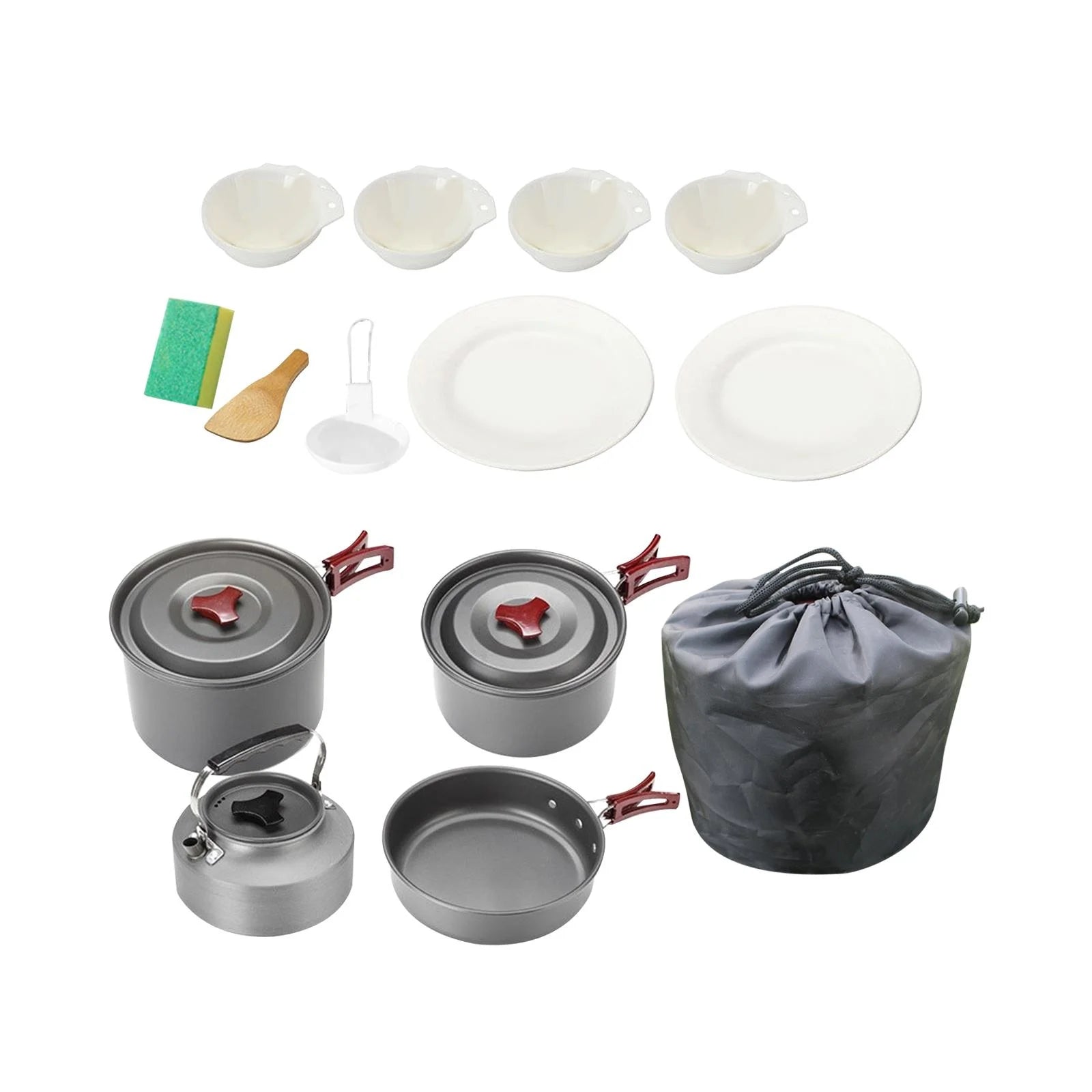 Camping Cookware Non Stick for Campfire Q619