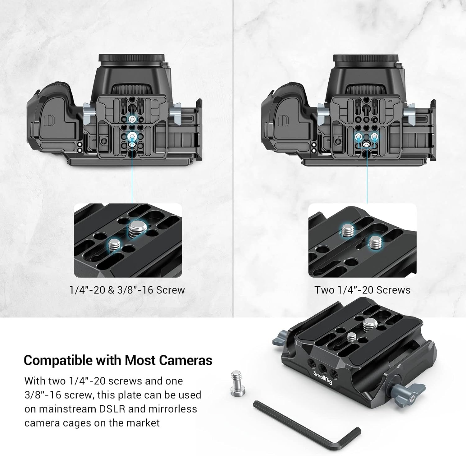 Universal LWS Baseplate with Dual 15mm Rod Clamp E494280
