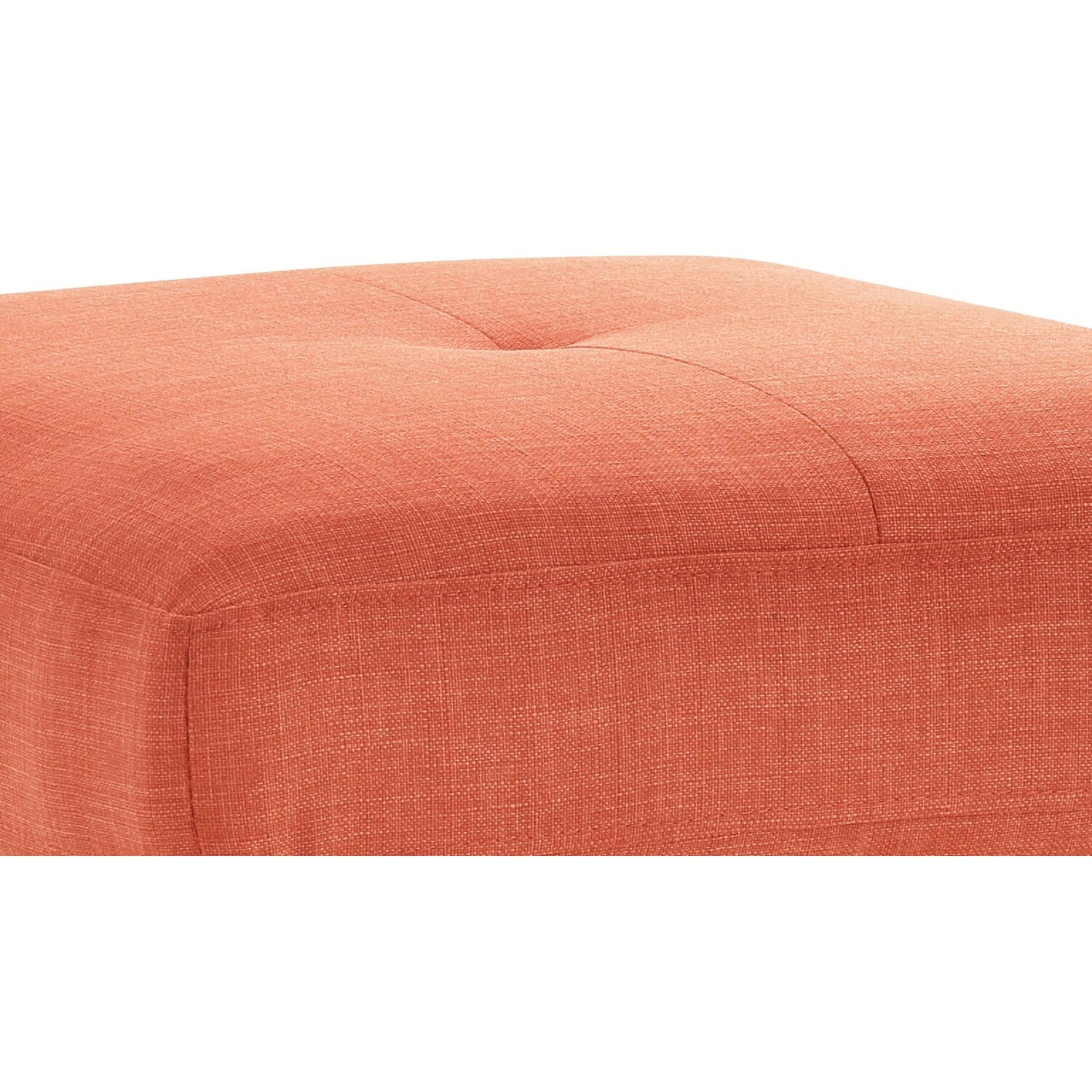 Orange Twill Fabric Ottoman R7751