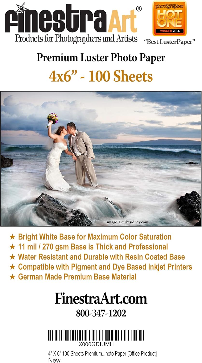 Premium Luster Inkjet Photo Paper Roll S876
