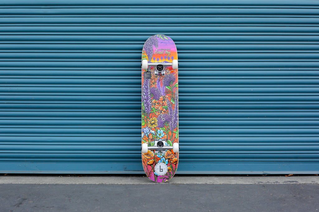 Multicolor 31 In. x 7.75 In. Complete Skateboard with 7-Ply Maple Deck and Abec-7 Bearings F489523