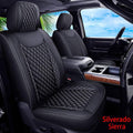 Seat Covers for Chevy Silverado GMC Sierra Pickup, 2007-2022 1500 2500HD 3500HD Crew Double Extended Cab C47146