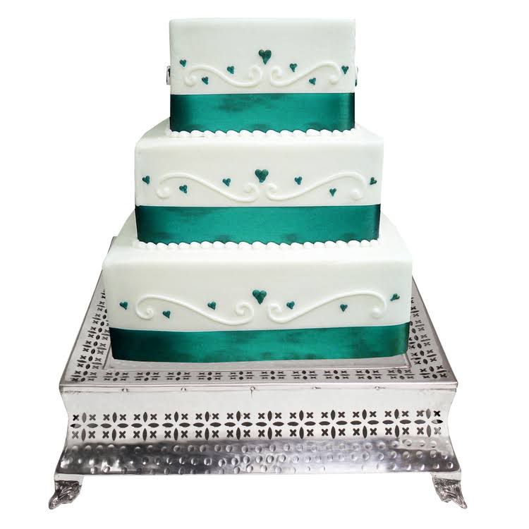 Square 4-Tier Wedding Cake Stands M3561