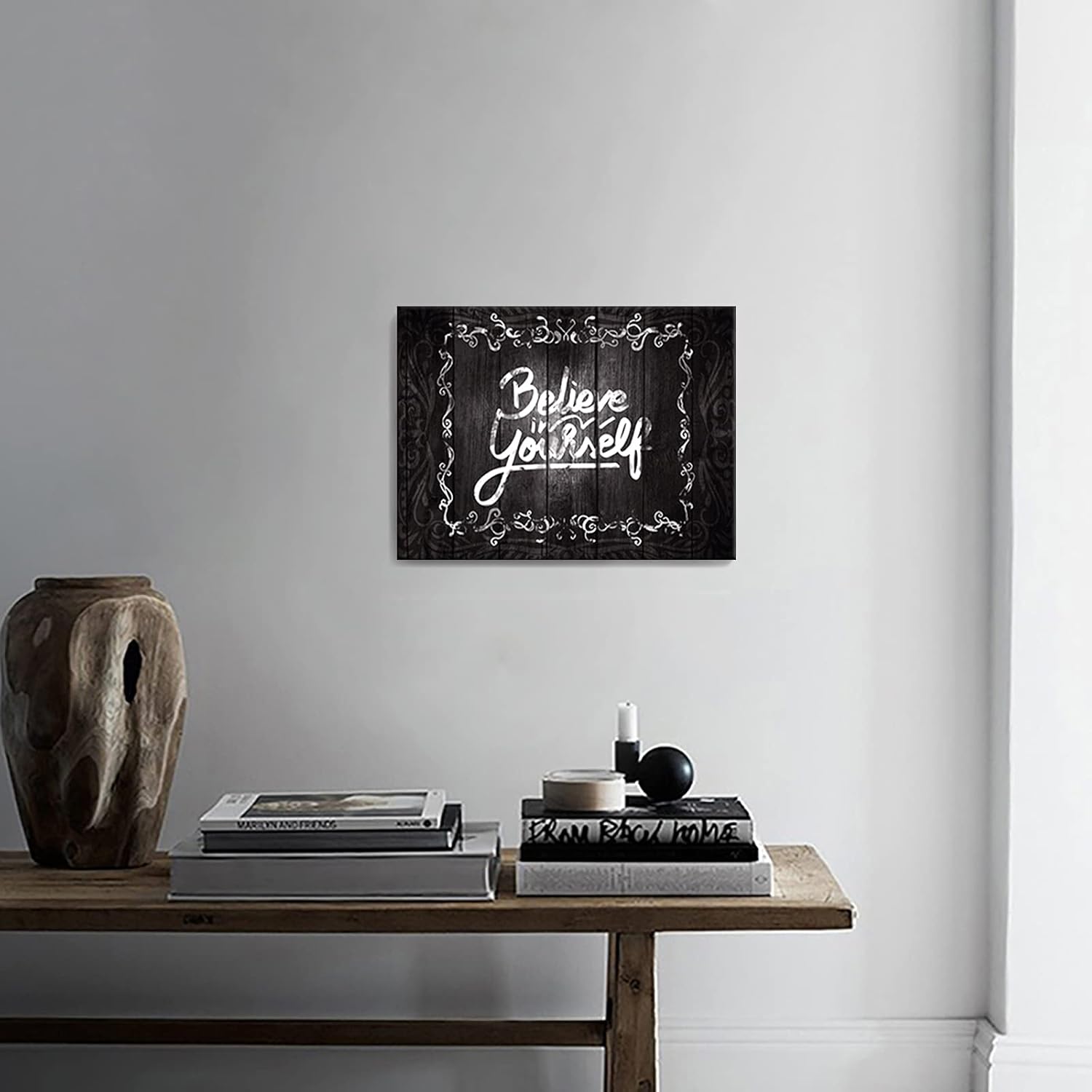 Black Framed Canvas Wall Art 12x16 inches H355