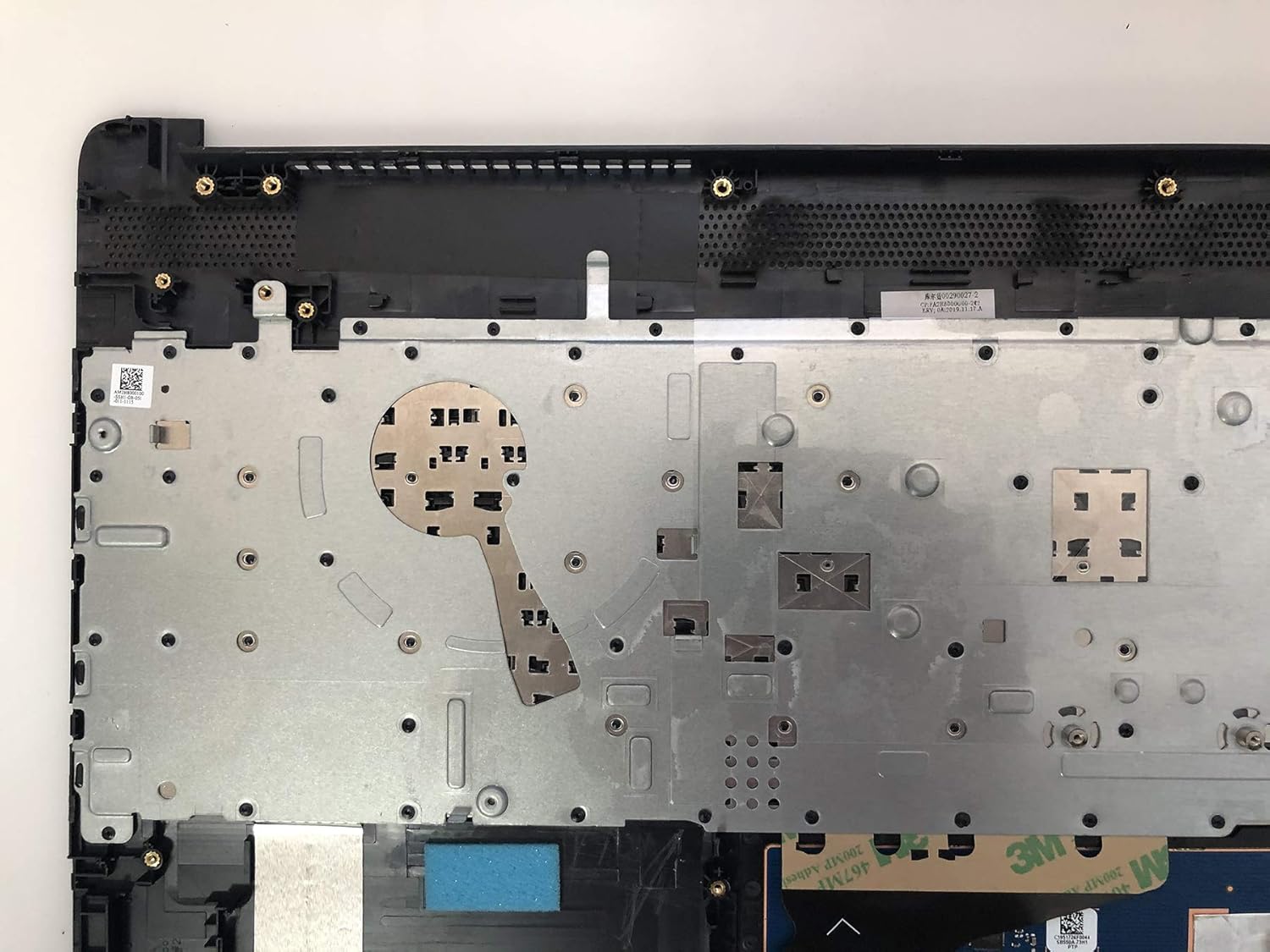Gray Laptop Upper Case Palmrest Keyboard Touchpad Assembly J43062