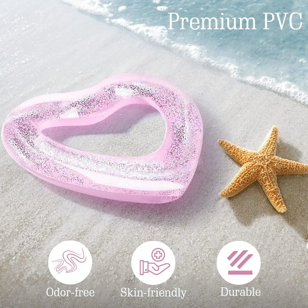 Heart Shaped Pool Float Tube Ring R9701