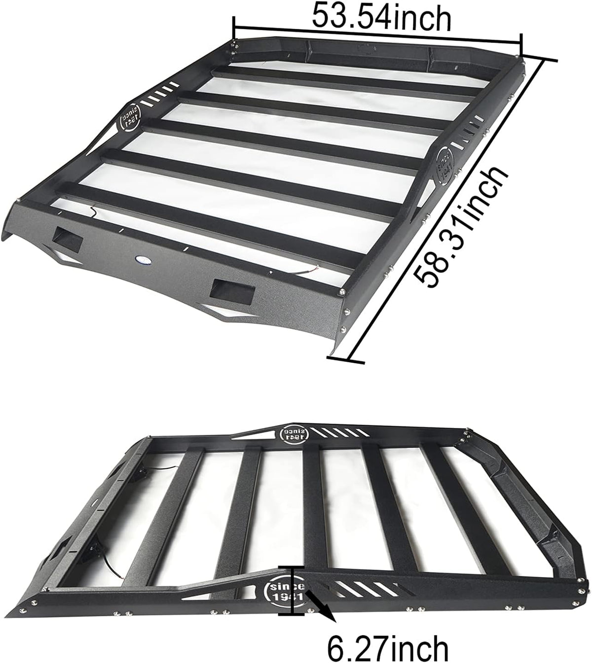 Roof Rack Cargo Carrier Basket with Wind Deflector H329