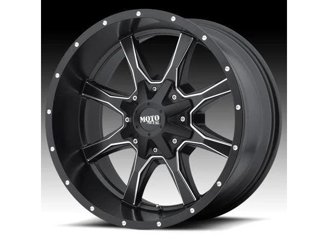 17x9 Satin Black Milled Wheel T6624