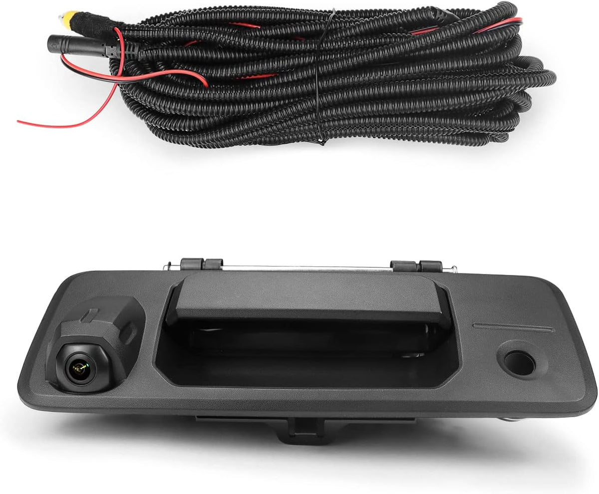 Rear Tailgate Handle Backup Camera Compatible with Toyota Tundra 2007-2013 Black Pack of 2 I708