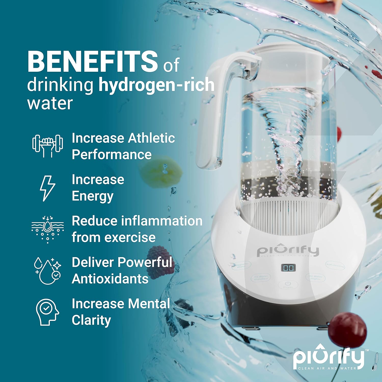 Hydrogen Alkaline Water Pitcher L963608