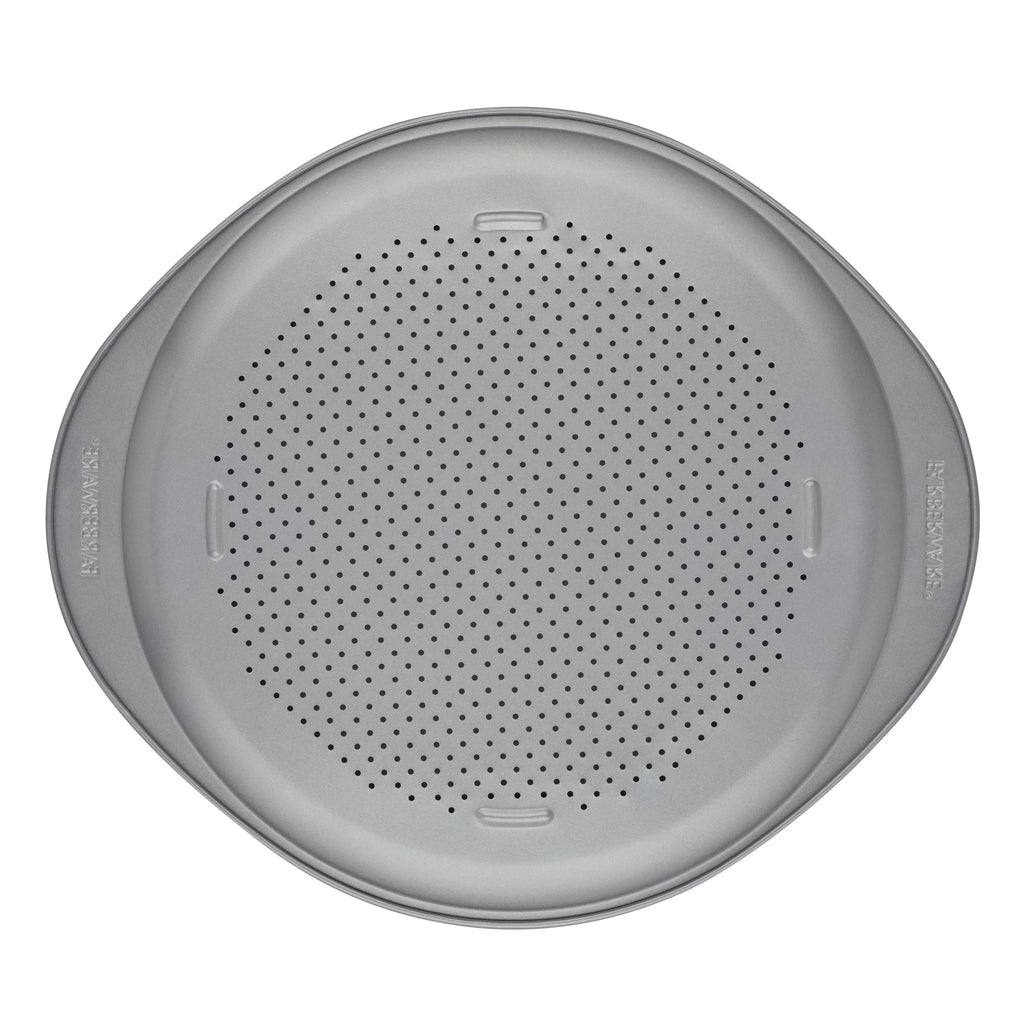 Nonstick Baking Sheet and Pizza Crisper Pan Set, 2-Piece, Gray E1519