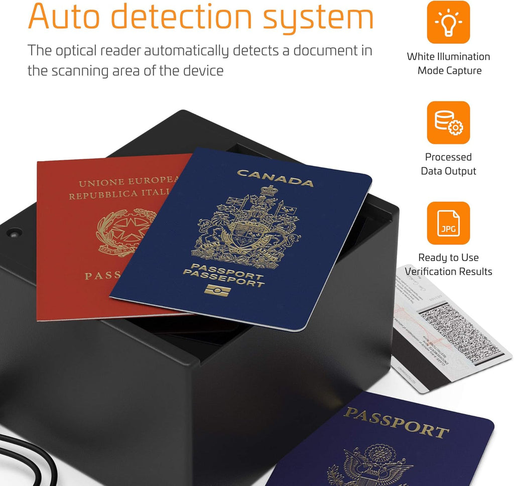 International Visitor Check-in System with Document Scanner R444