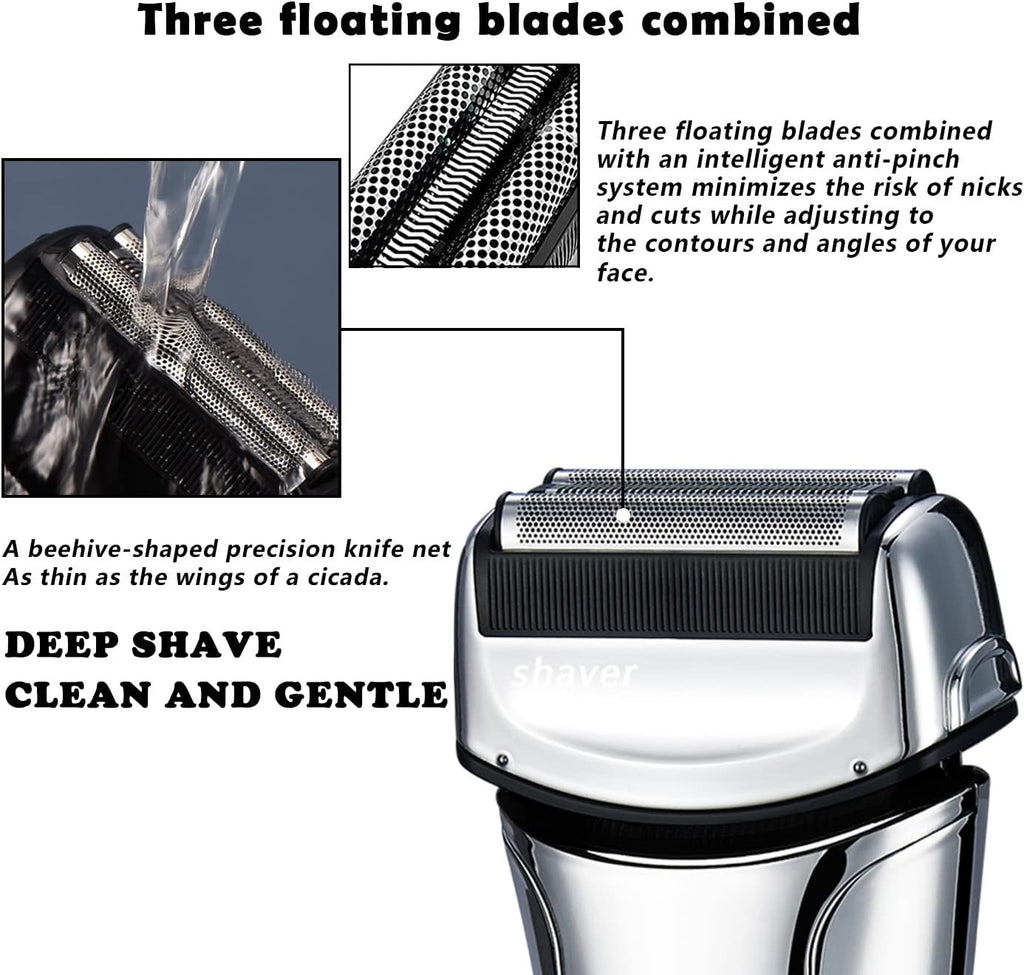 Silver Electric Foil Shaver, Pack of 2 E7815