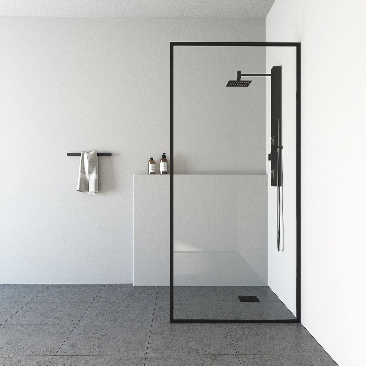 Fixed Glass Shower Screen Q7540