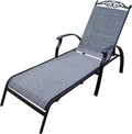Black Sling Chaise Lounge Q694