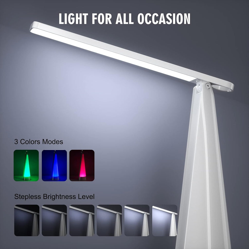 LED Desk Lamp with RGB Colors, Stepless Dimmable K53659