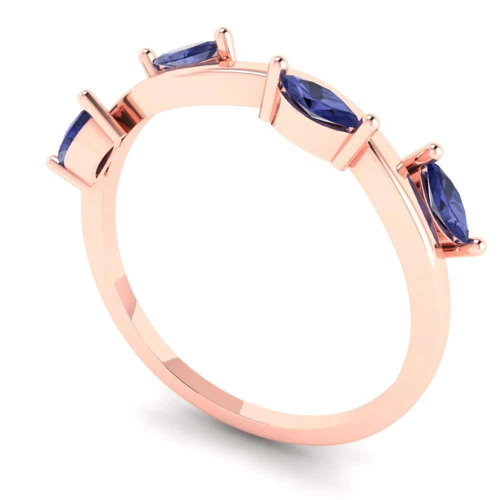 14k Rose Gold Stackable Band SZ 9.5 B95407