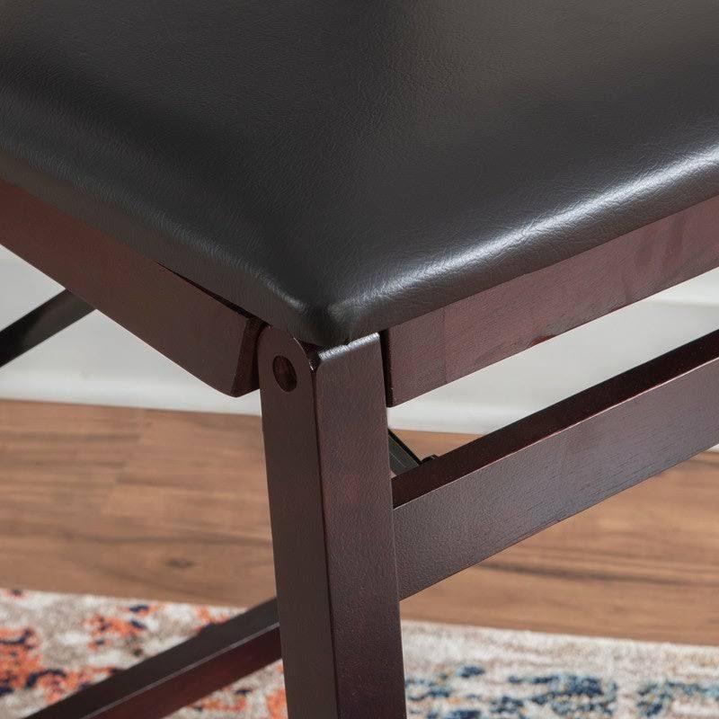 Dark Brown Folding Counter Stool V9371