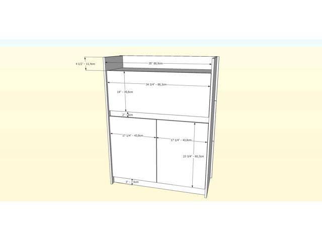 2 Piece Home Office Set Bark Grey White Q63225