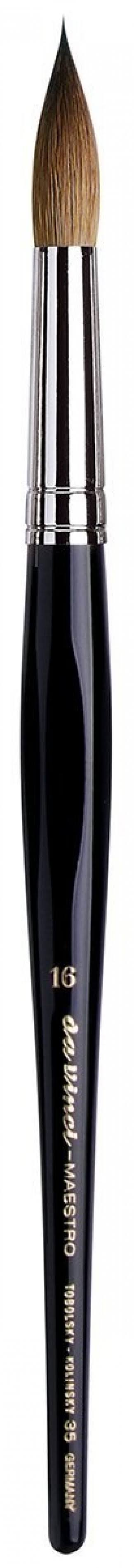 Round Long Taper Kolinsky Red Sable Paint Brush, Size 16 S35623