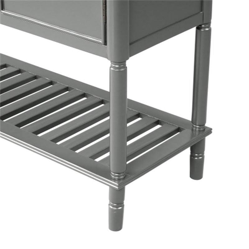 Blue Console Table with 3 Drawers A41086
