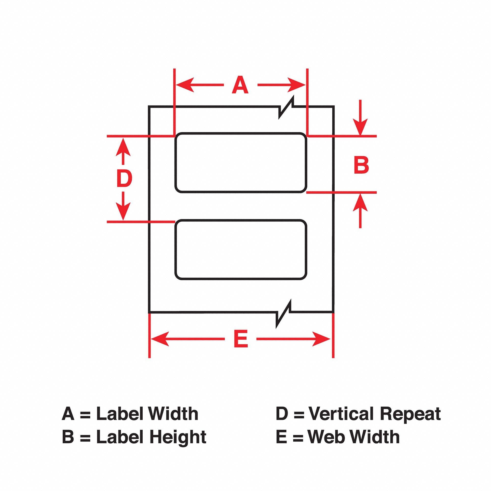 0.25 in H x 0.75 in W Label I112