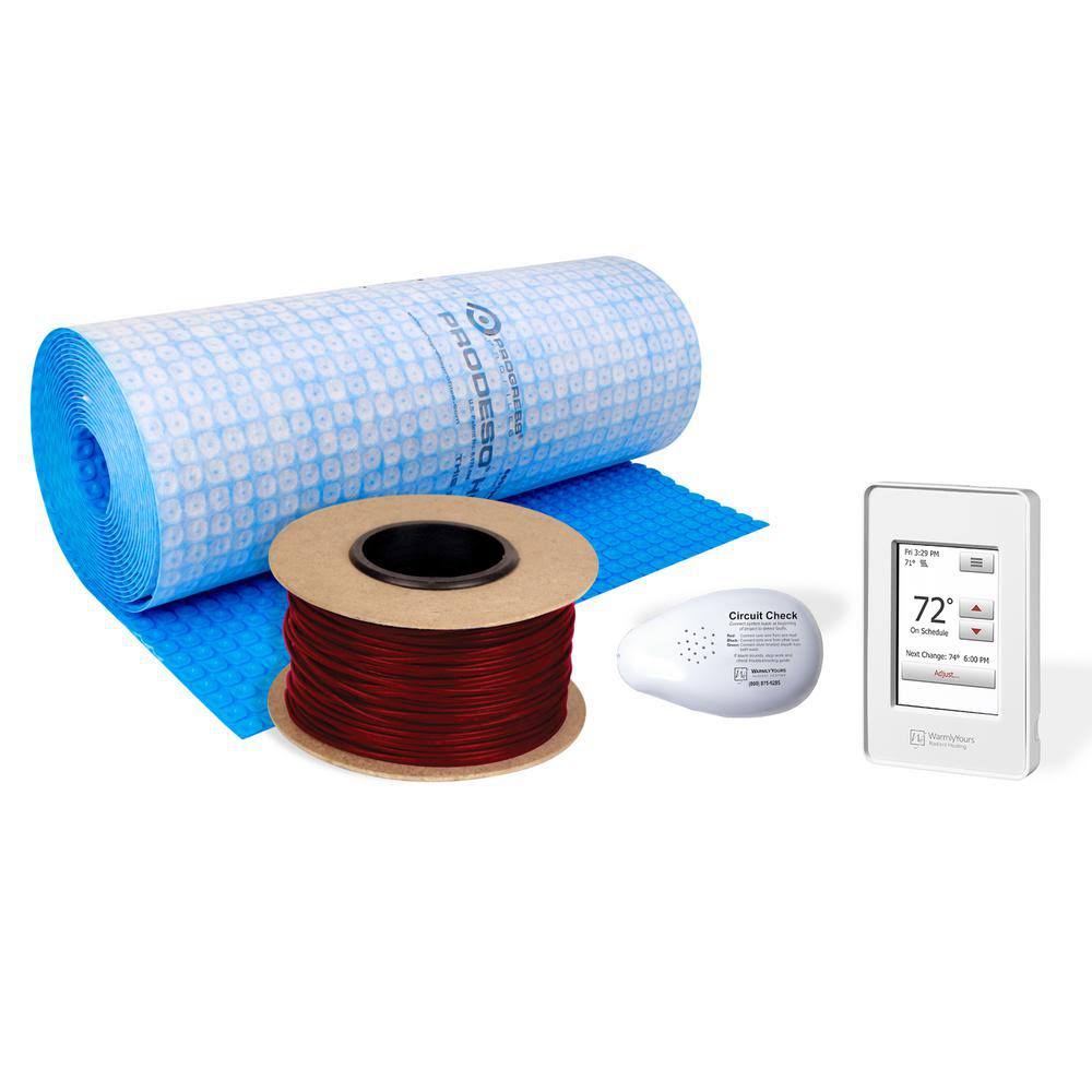 75 ft. Cable System with Heat Membrane and Touch Screen Thermostat W698706
