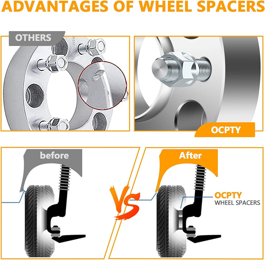 5x100 to 5x112 Wheel adapter 10mm with 14x1.5 Studs 5 lug hubcentric 2PCS B16468