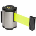 Fluorescent Yellow Wall Mount Retractable Belt Barrier B18501