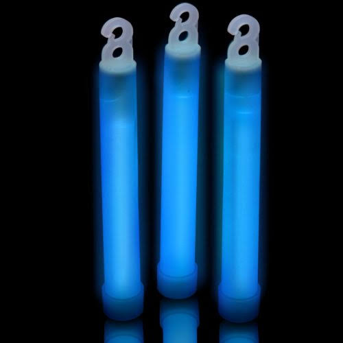 100 Industrial Grade Blue Light Sticks Y682