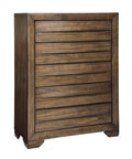 Brown 5 Drawer Chest G65152