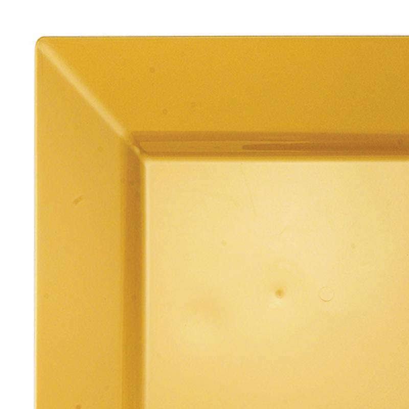 Solid Square Gold Plastic Cake Plates V346443
