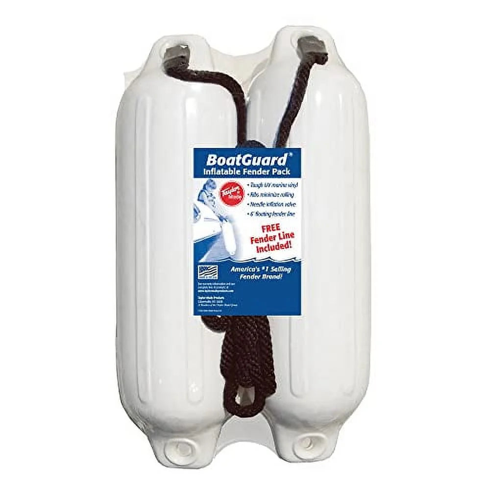 2 Pack Boat Fenders with Fender Line U6628