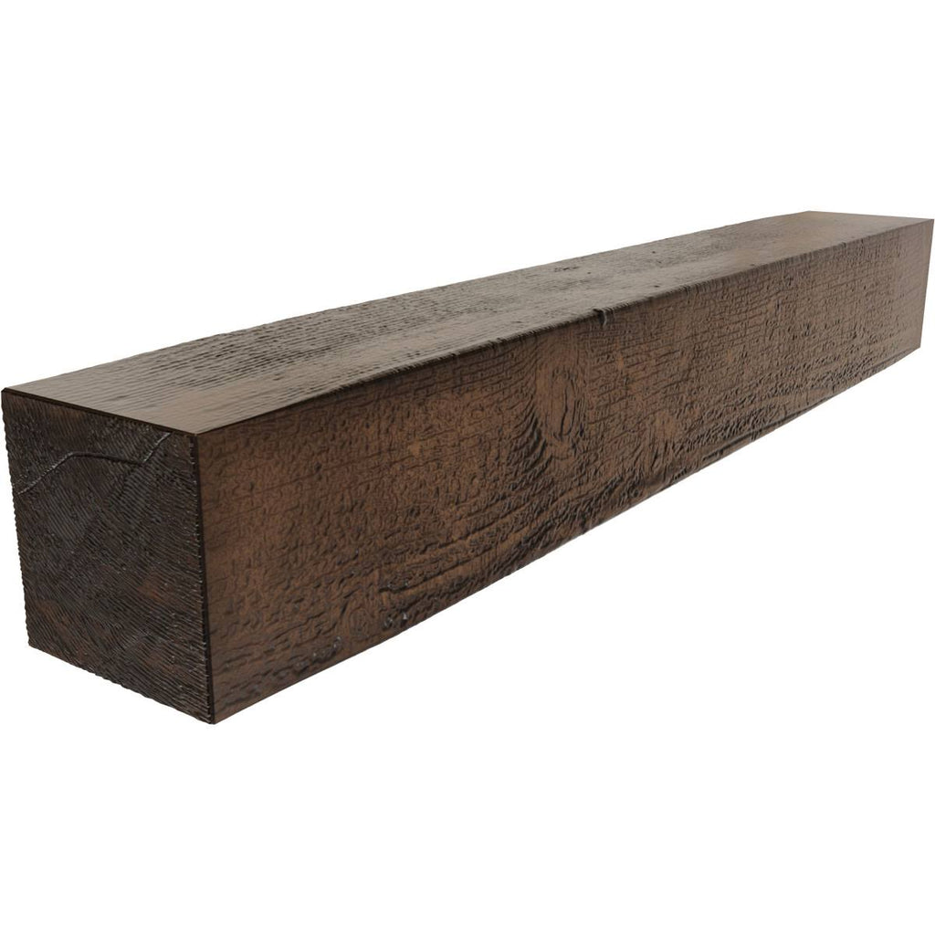 Rough Sawn Faux Wood Fireplace Mantel D4795