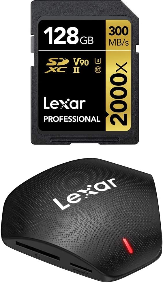 128GB SDXC UHS-II Card, Up To 300MB/s Read L9007