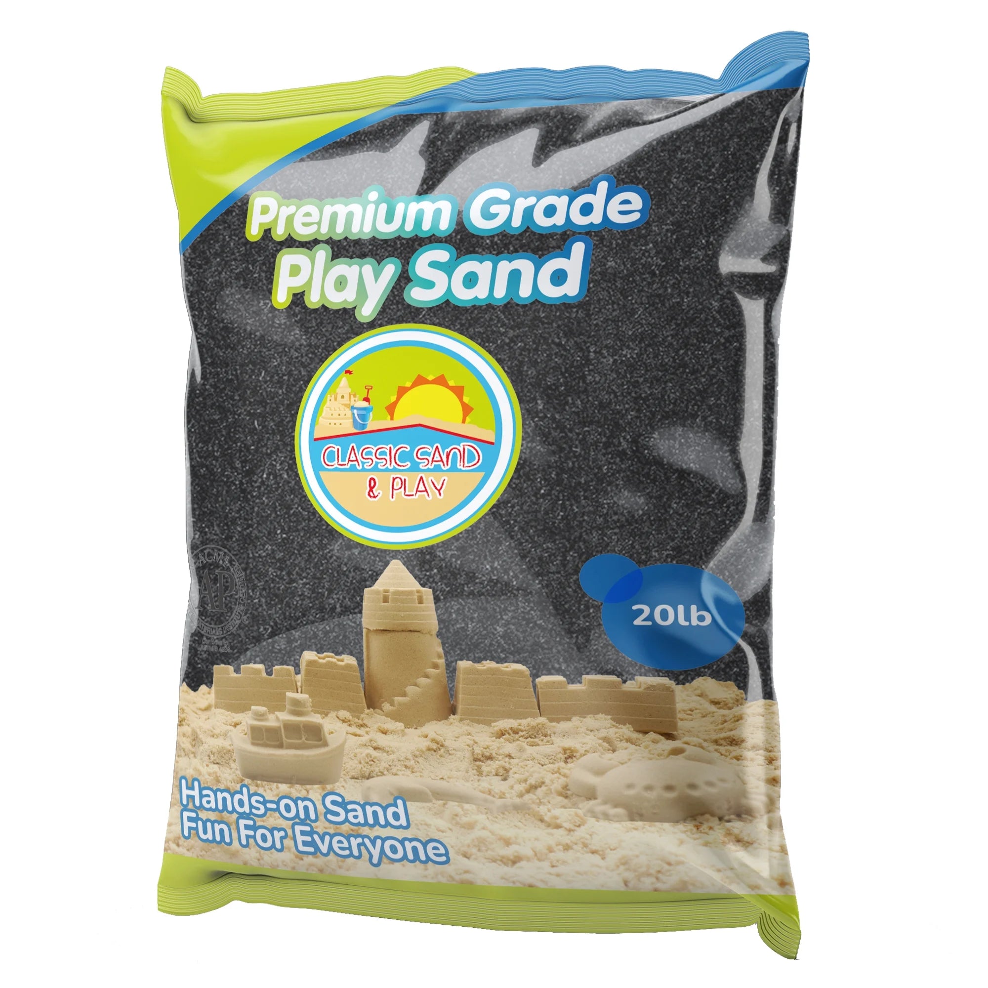 Black Colored Play Sand, 20 lb. Bag I352549