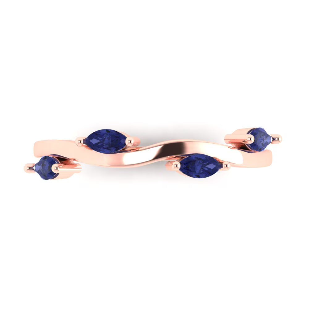 14k Rose Gold Stackable Band SZ 9.5 B95407
