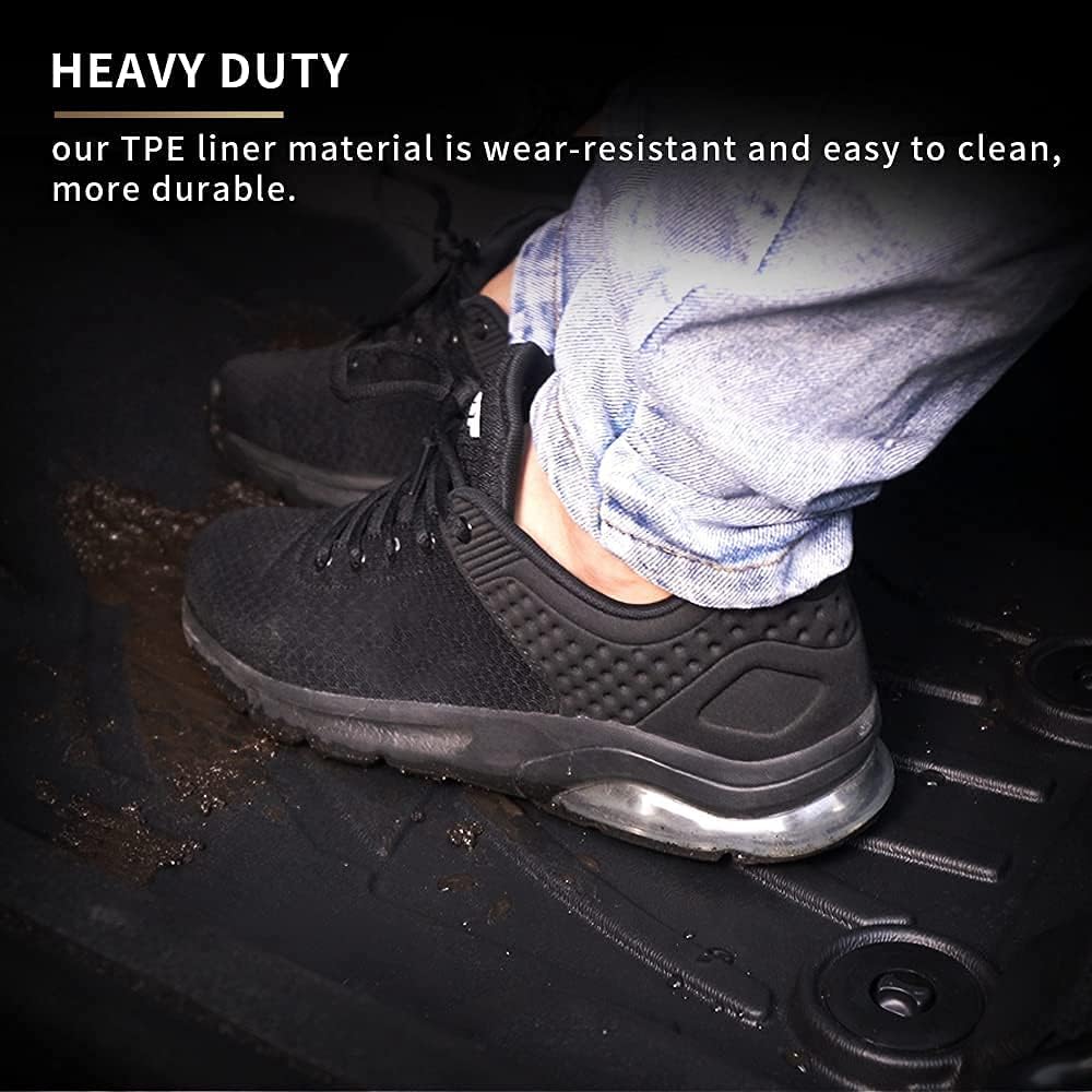 All Weather Car Floor Mats Front & 2nd Seat Floor Liners F319