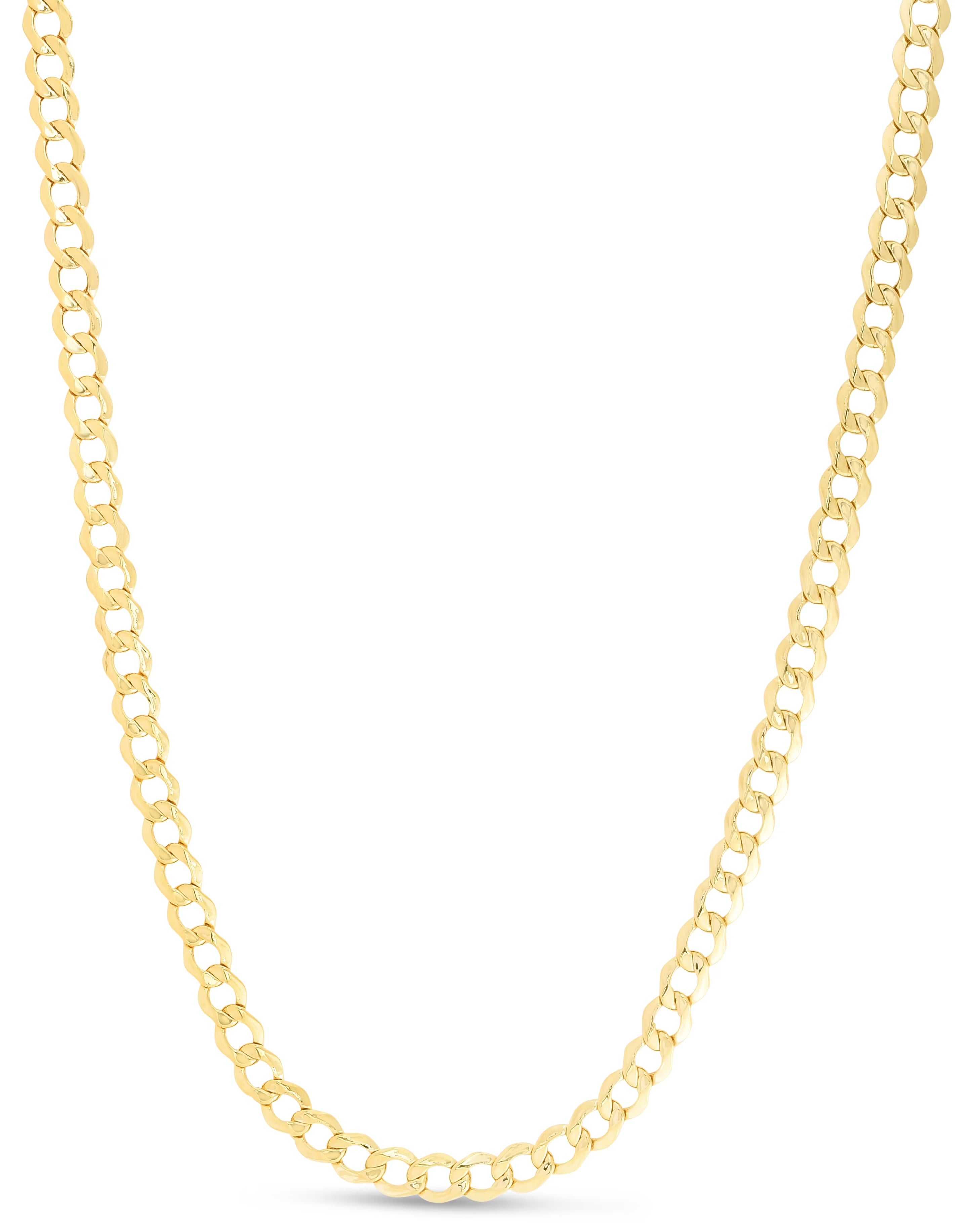 14K Yellow Gold 18in 5.3mm Curb Chain with Lobster Clasp M653541