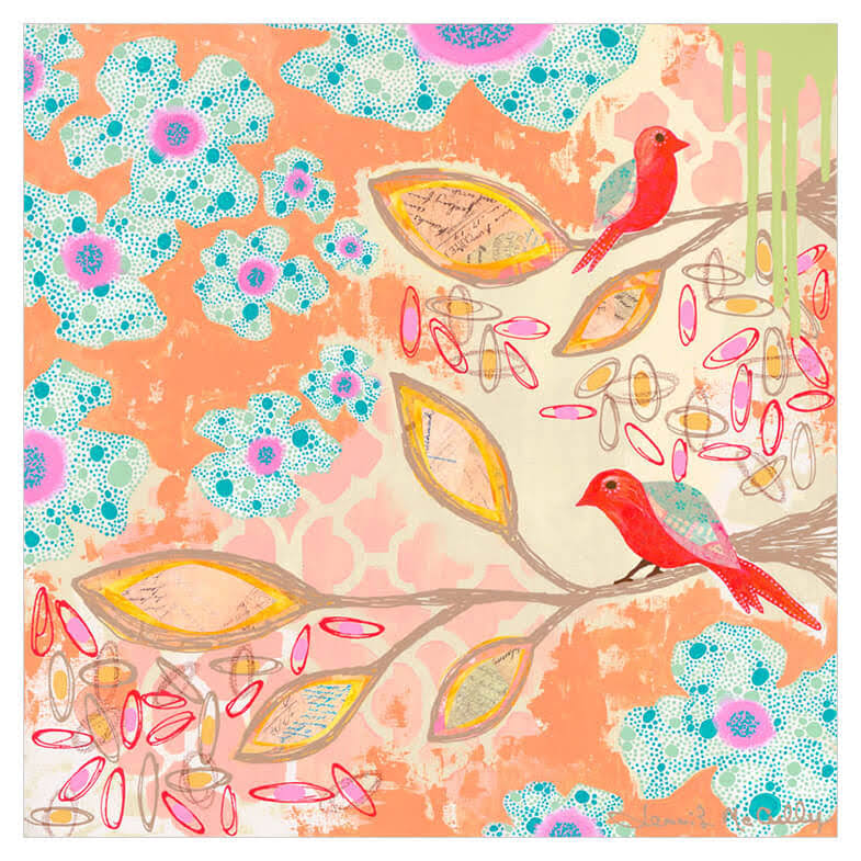 Peaches N Cream Canvas Art C859837
