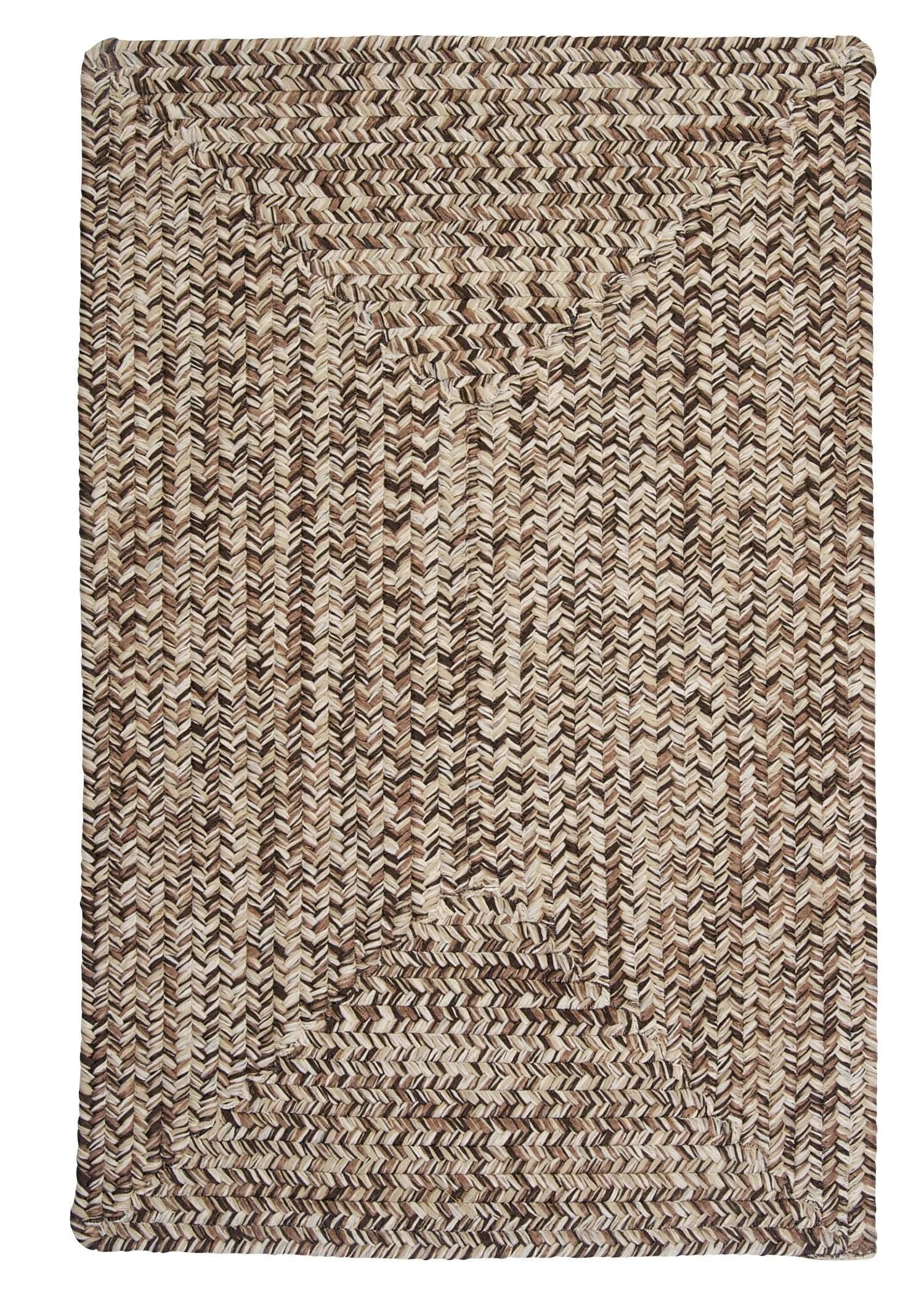 Weathered Brown Braided Rug O8583