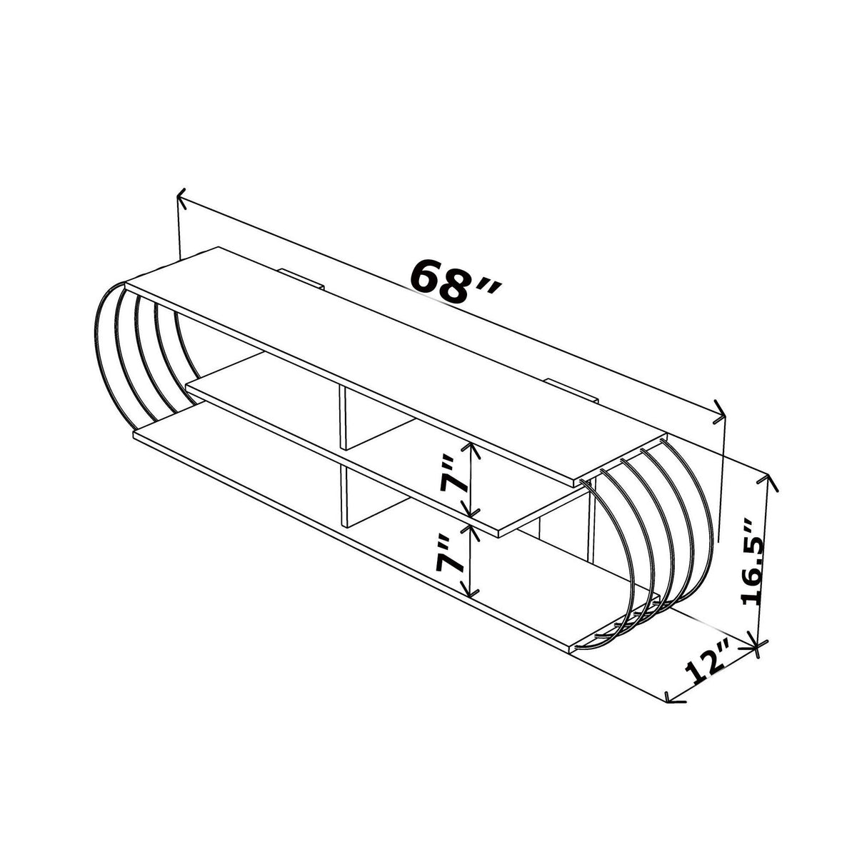 Walnut-Yellow TV Unit F9460