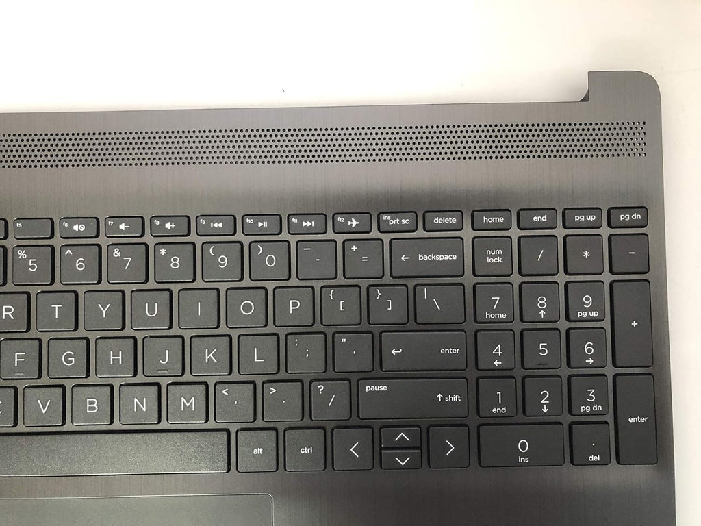 Gray Laptop Upper Case Palmrest Keyboard Touchpad Assembly J43062