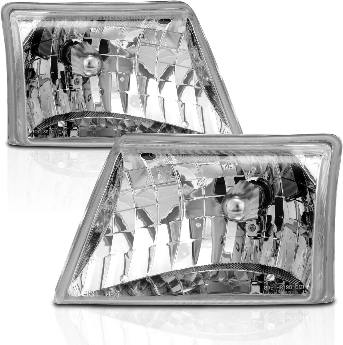 Crystal Replacement Headlights Pair for Ford Ranger Pickup B329