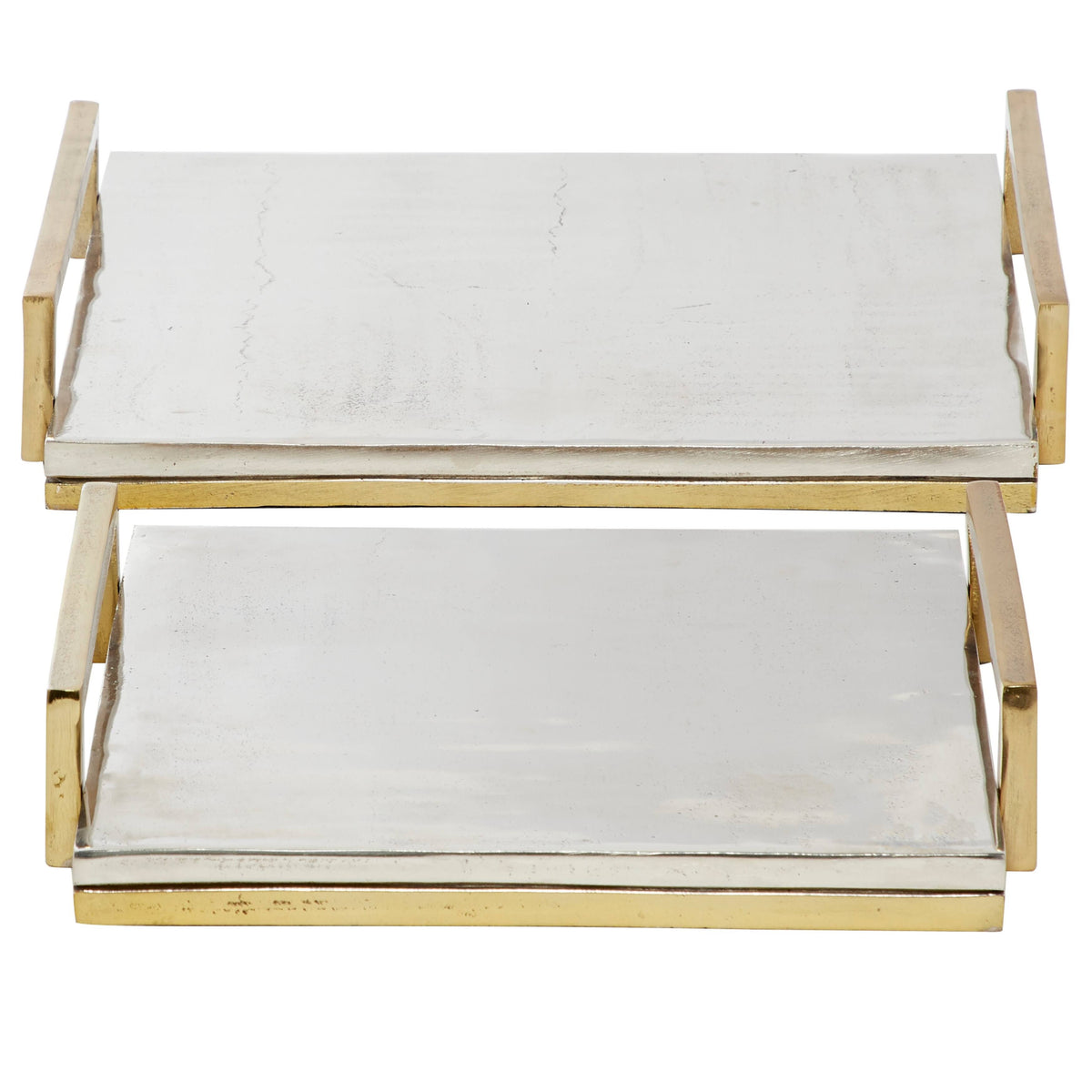 Aluminum Cast Tray, Set of 2 I92195