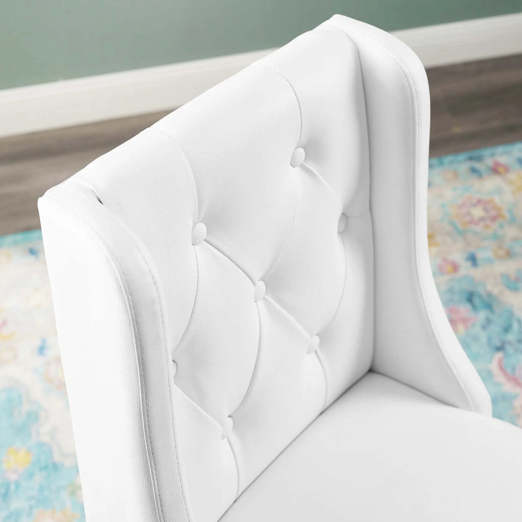 White Faux Leather Counter Stool M405