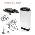 48V 20Ah 1500W Electric Bicycle Lithium Battery Rear Rack Carrier Charger Kit Aluminum C92581
