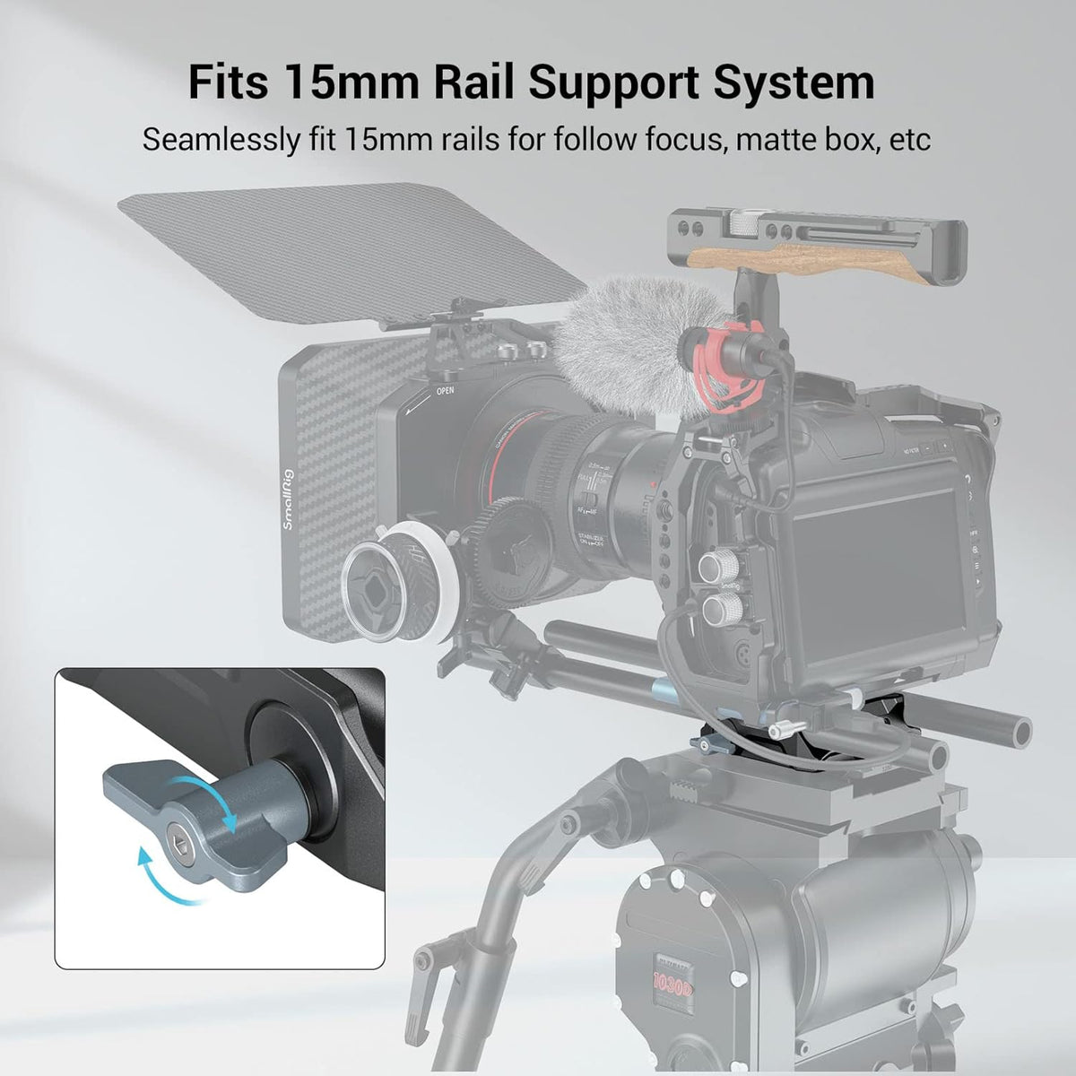 Universal LWS Baseplate with Dual 15mm Rod Clamp E494280