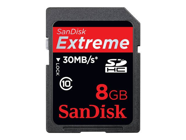8GB Extreme Sdhc Class 10 Memory Card O42901